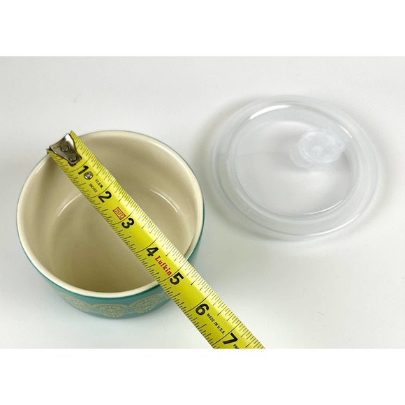 The Pioneer Woman Stoneware Nan Green Small Nesting Storage Bowl W/Lid - Picture 6 of 6